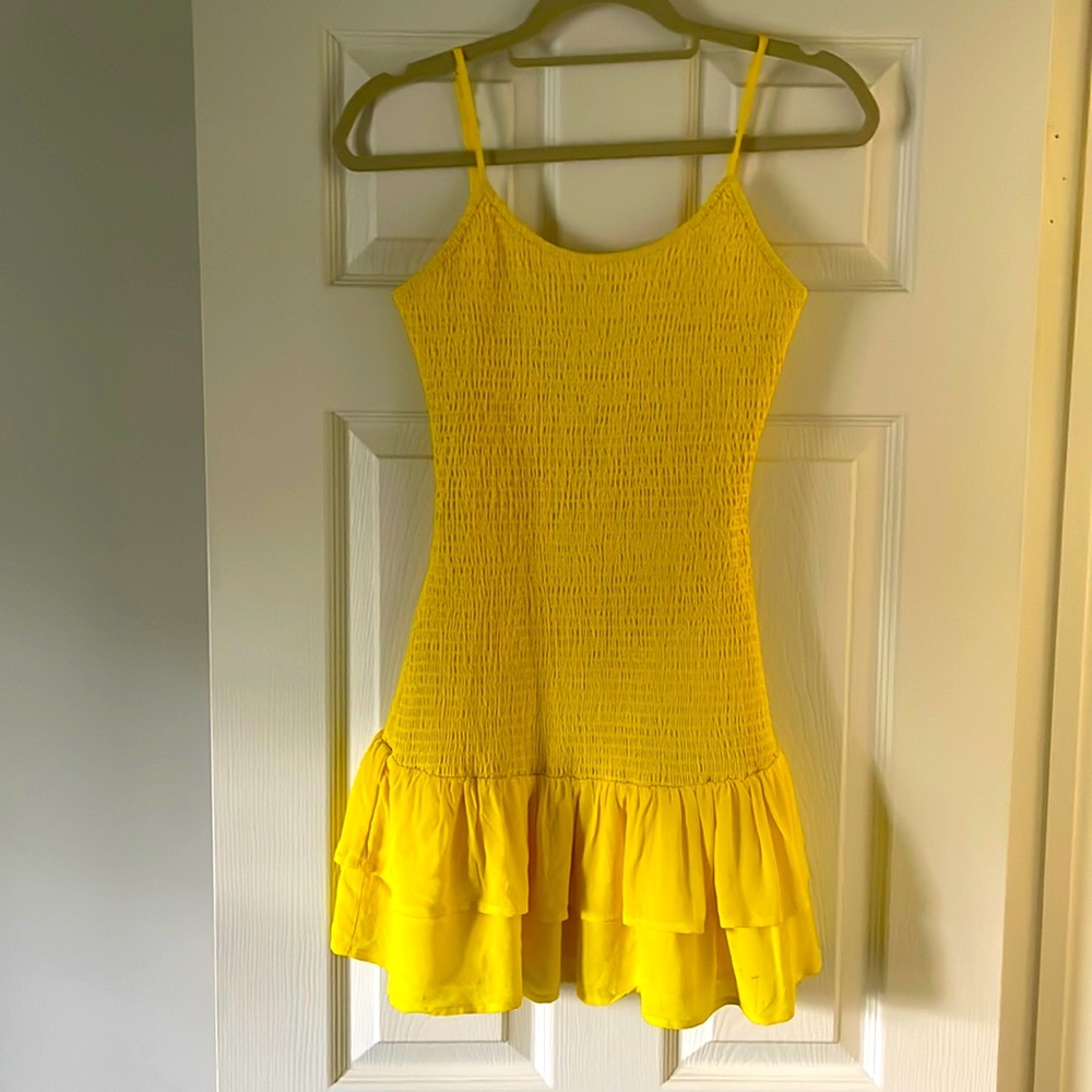 Sunshine yellow summer dress